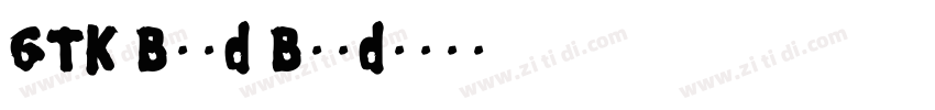 GTK Bold Bold字体转换
